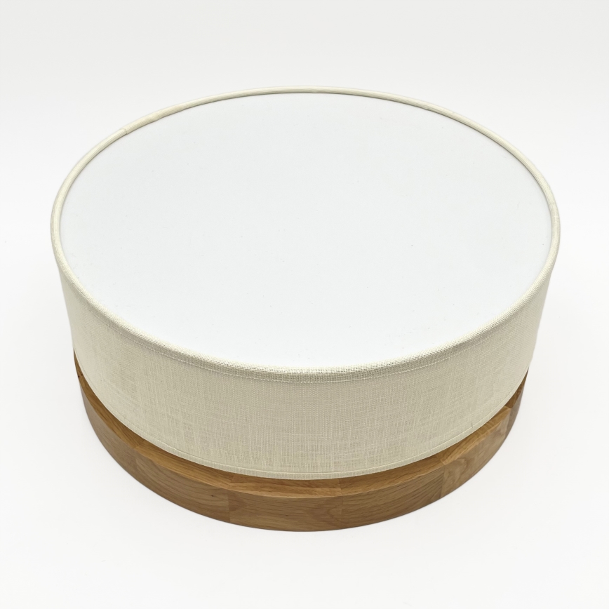 Brilagi - LED Ceiling Light BELLADONNA LED/20W/230V diameter 30 cm cream/oak