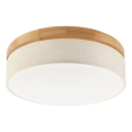 Brilagi - LED Ceiling Light BELLADONNA LED/36W/230V diameter 40 cm cream/oak