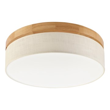 Brilagi - LED Ceiling Light BELLADONNA LED/36W/230V diameter 40 cm cream/oak