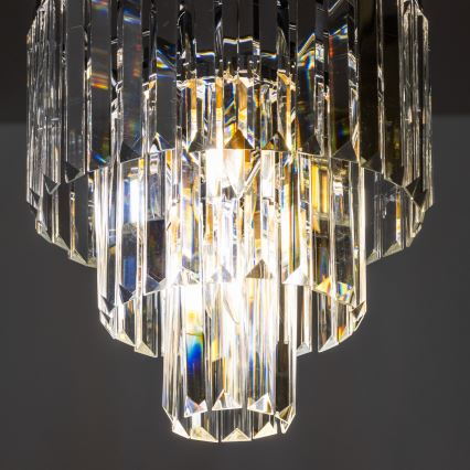 Brilagi - LED Хрустальная люстра на цепи MOZART 4xE14/40W/230V блестящий хром