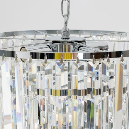 Brilagi - LED Хрустальная люстра на цепи MOZART 5xE14/40W/230V блестящий хром