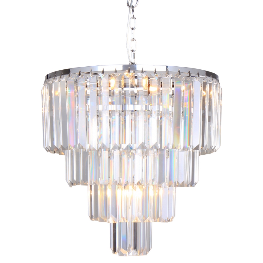 Brilagi - LED Хрустальная люстра на цепи MOZART 5xE14/40W/230V блестящий хром