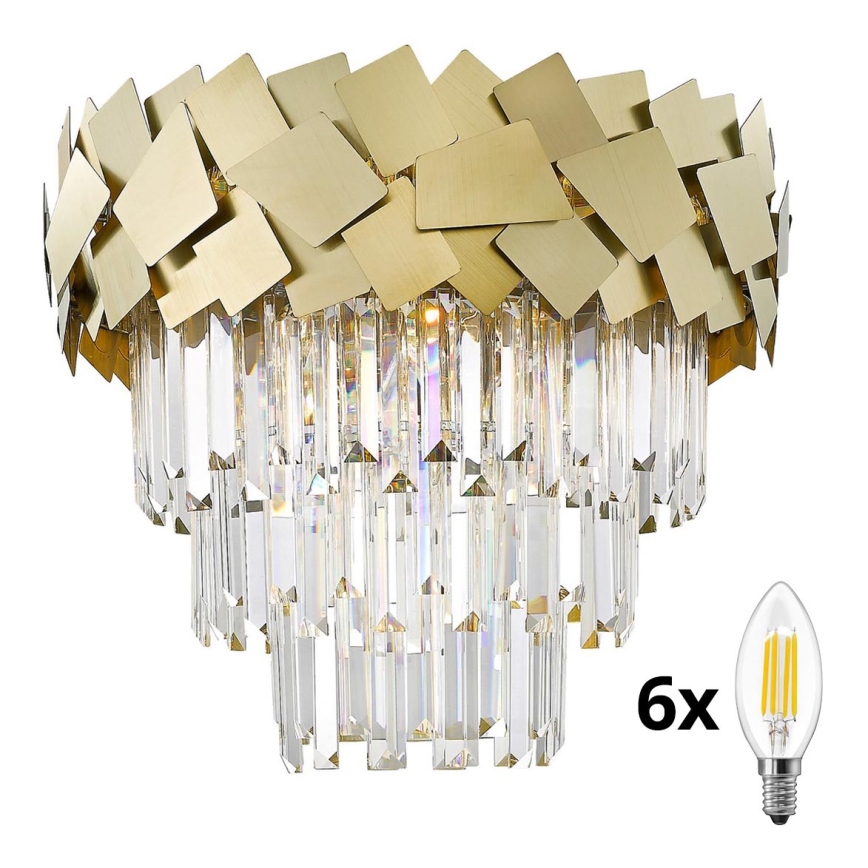 Brilagi - LED Хрустальный потолочный светильник MIRAGE 6xE14/40W/230V