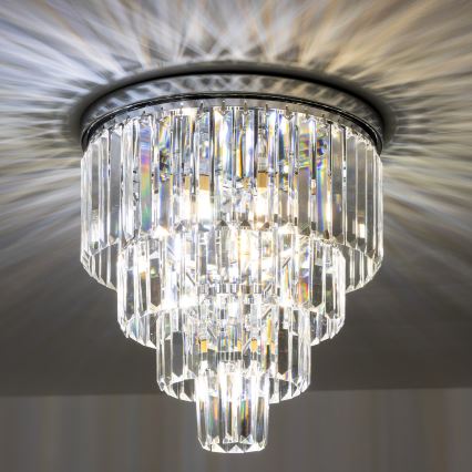 Brilagi - LED Хрустальный потолочный светильник MOZART 5xE14/40W/230V блестящий хром