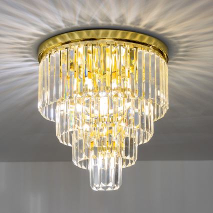 Brilagi - LED Хрустальный потолочный светильник MOZART 5xE14/40W/230V золотистый