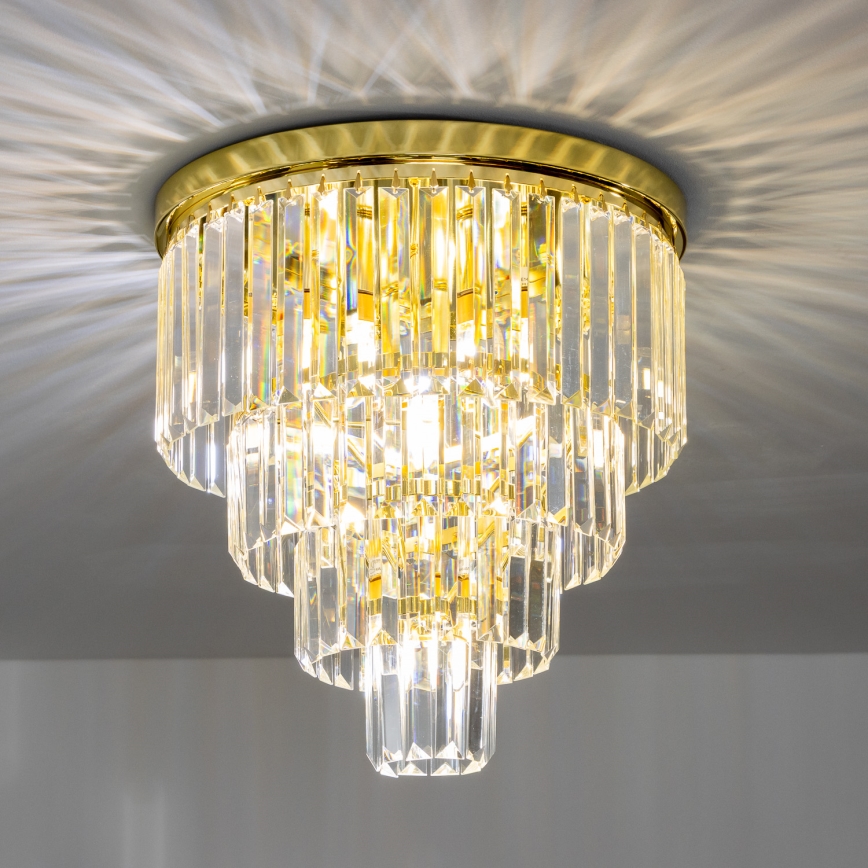 Brilagi - LED Хрустальный потолочный светильник MOZART 5xE14/40W/230V золотистый