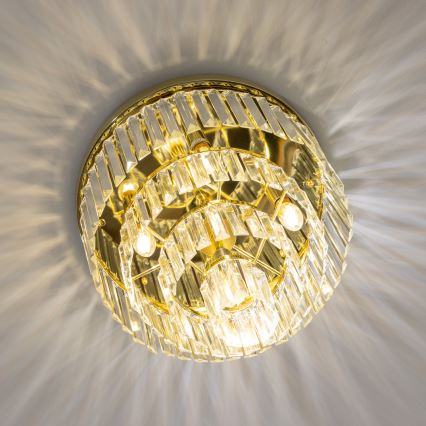 Brilagi - LED Хрустальный потолочный светильник MOZART 5xE14/40W/230V золотистый