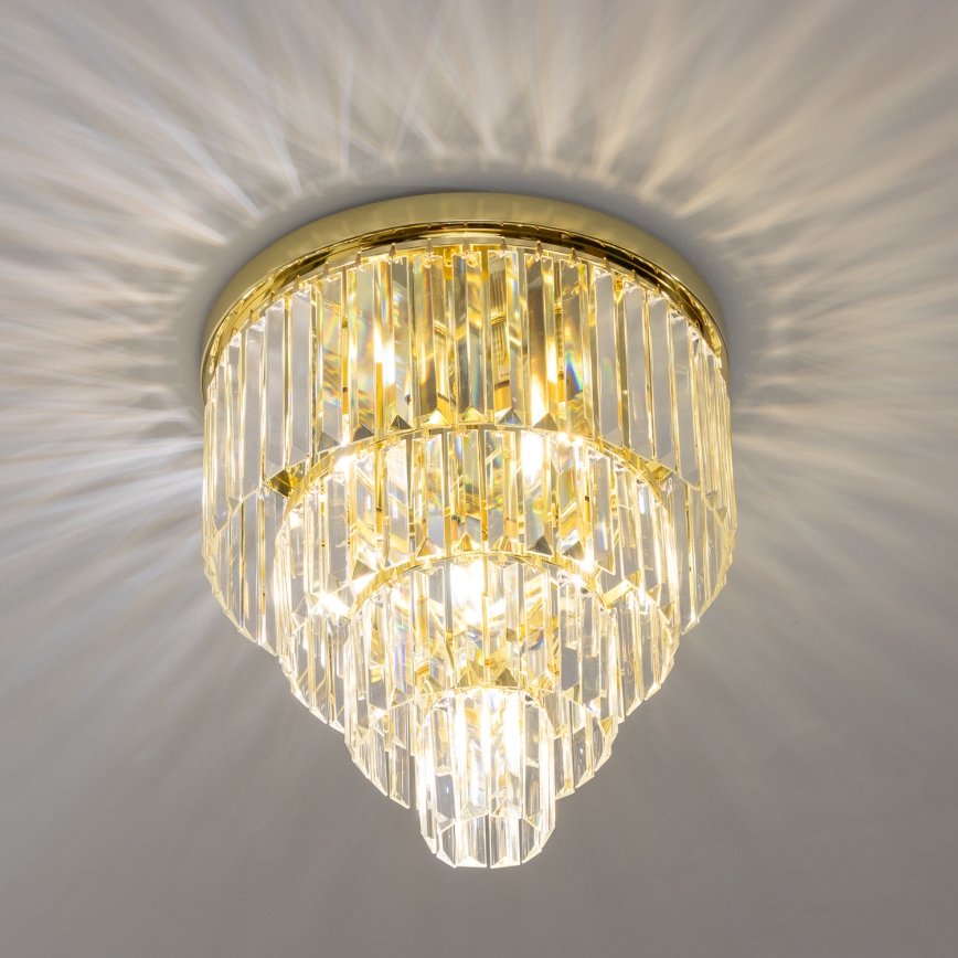 Brilagi - LED Хрустальный потолочный светильник MOZART 5xE14/40W/230V золотистый