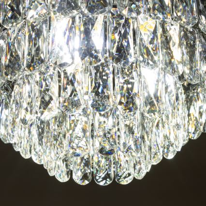Brilagi - LED Хрустальный потолочный светильник VELURE 5xE14/40W/230V черный