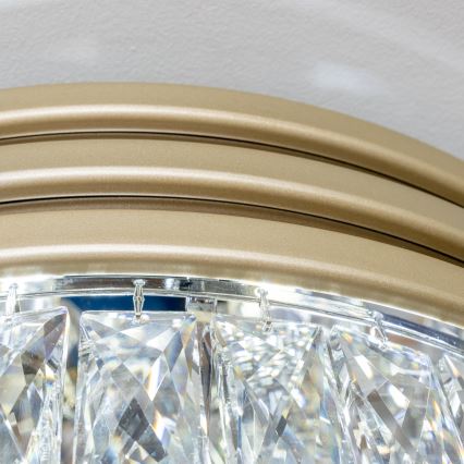 Brilagi - LED Хрустальный потолочный светильник VELURE 5xE14/40W/230V золотистый