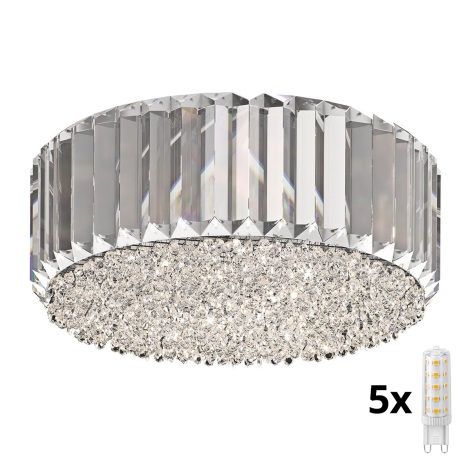 Brilagi - LED Хрустальный потолочный светильник GLAMOUR 5xG9/42W/230V