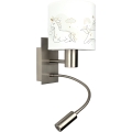BRILAGI - LED Детская гибкая настенная лампа BOBO 1xE27/25W/230V + LED/3W матовый хром/белая/единороги