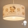 Brilagi - LED детская люстра на тросе BOBO 1xE27/60W/230V диам. 35 см белая/мишки