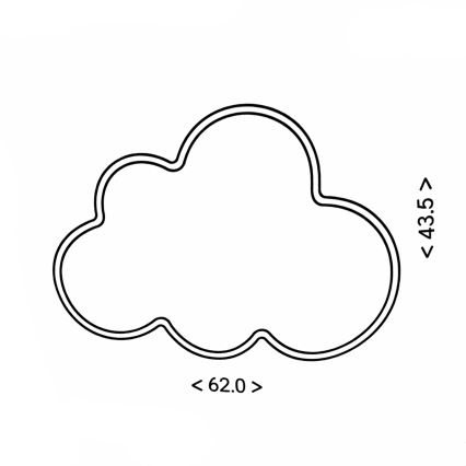 Brilagi - LED детский потолочный светильник CLOUD LED/54W/230V белый