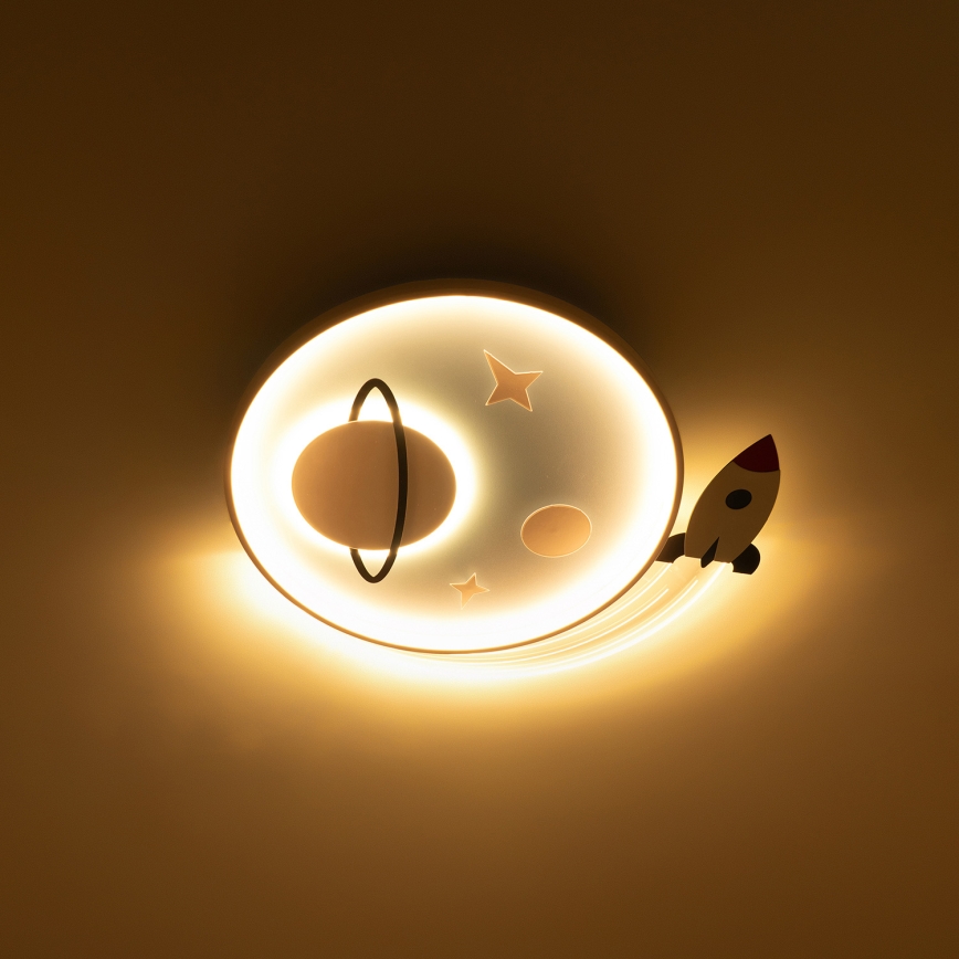 Brilagi - LED детский потолочный светильник STARSHIP LED/64W/230V 3000/4500/6000K синий