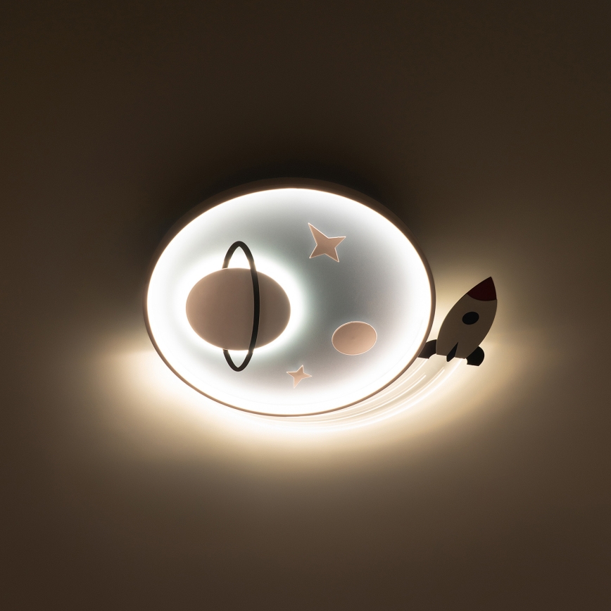 Brilagi - LED детский потолочный светильник STARSHIP LED/64W/230V 3000/4500/6000K синий