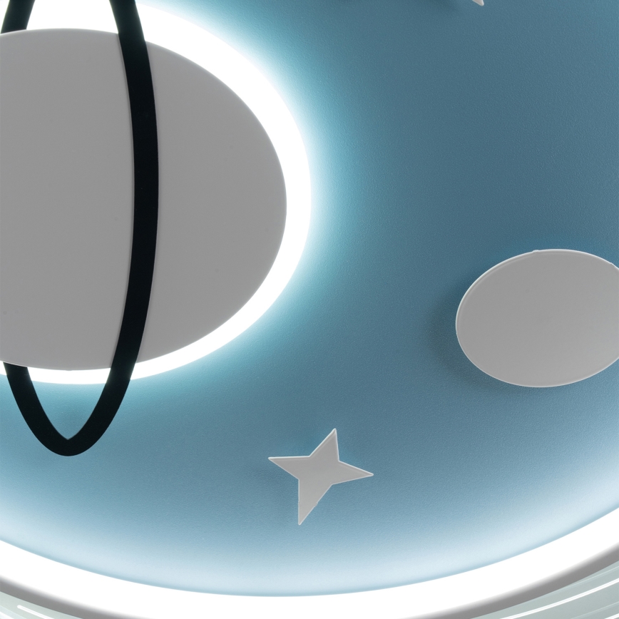 Brilagi - LED детский потолочный светильник STARSHIP LED/64W/230V 3000/4500/6000K синий