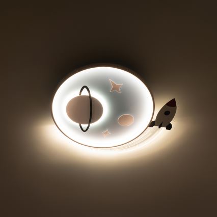 Brilagi - светодиодный детский потолочный светильник STARSHIP LED/64W/230V 3000/4500/6000K синий