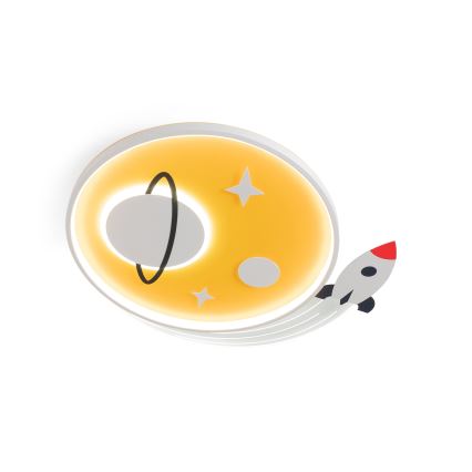 Brilagi - Детский LED-потолочный светильник STARSHIP LED/64 Вт/230 В 3000/4500/6000 К жёлтый