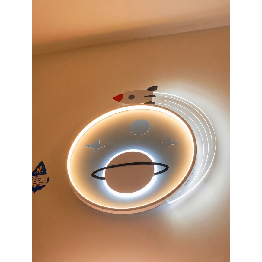Brilagi -LED Детский потолочный светильник STARSHIP LED/64W/230V 3000/4500K синий