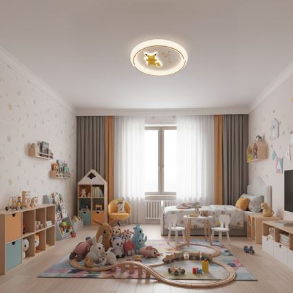 Brilagi - Детский потолочный светильник THUNDER LED, 90 Вт, 230 В, 3000/4500/6000 К, диаметр 50 см