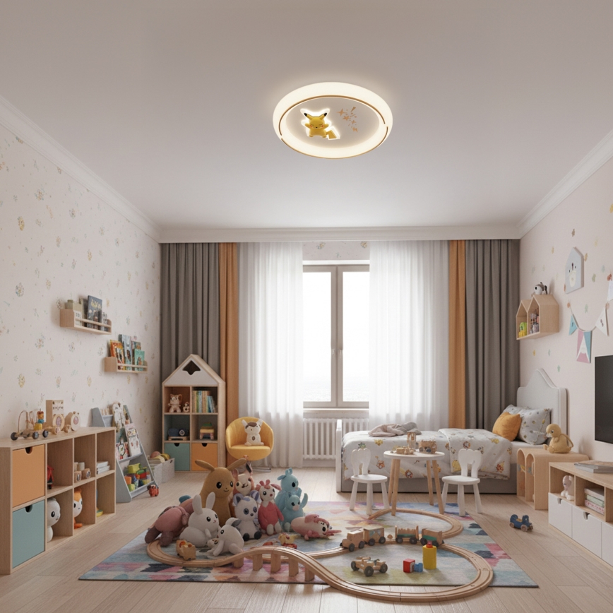 Brilagi - Детский потолочный светильник THUNDER LED, 90 Вт, 230 В, 3000/4500/6000 К, диаметр 50 см