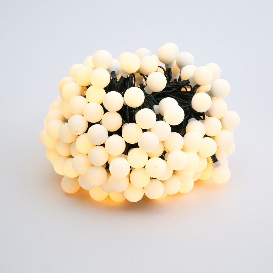 Brilagi - LED Декоративна гірлянда на сонячній батареї BUBBLE 200xLED/8 функцій 20м IP65 теплий білий