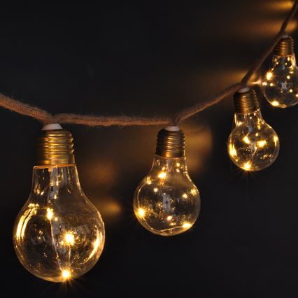 Brilagi - LED декоративная гирлянда 10xLED/3xAA 1,8 м, тёплый белый