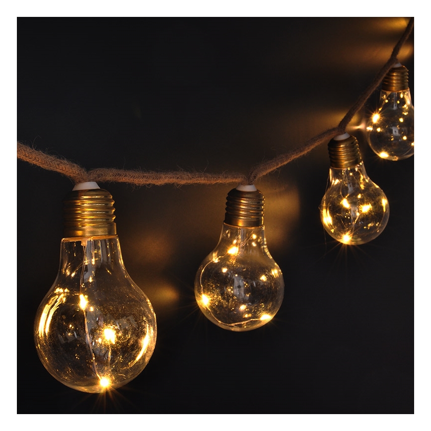 Brilagi - LED декоративная гирлянда 10xLED/3xAA 1,8 м, тёплый белый