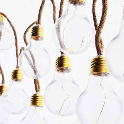 Brilagi - LED декоративная гирлянда 10xLED/3xAA 1,8 м, тёплый белый
