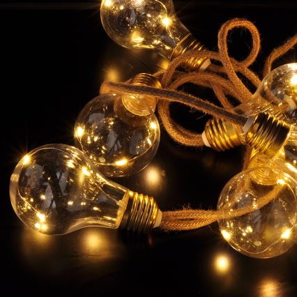 Brilagi - LED декоративная гирлянда 10xLED/3xAA 1,8 м, тёплый белый