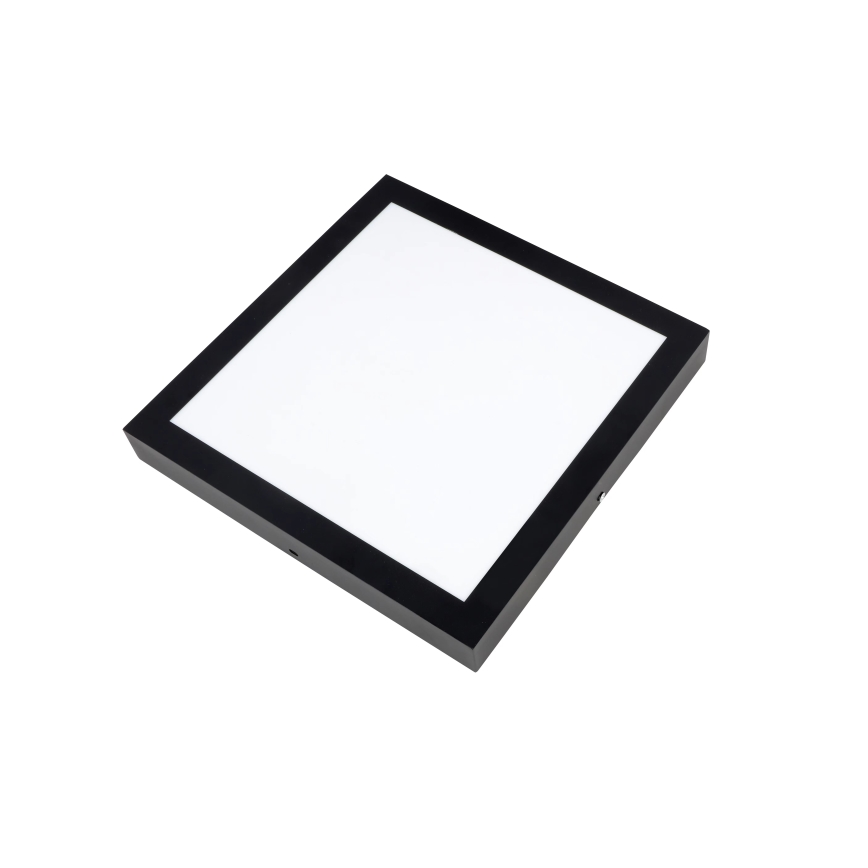 Brilagi - LED Dimmable Bathroom Ceiling Light FRAME SMART LED/24W/230V 30x30 cm 3000-6000K IP44 Black + Remote Control