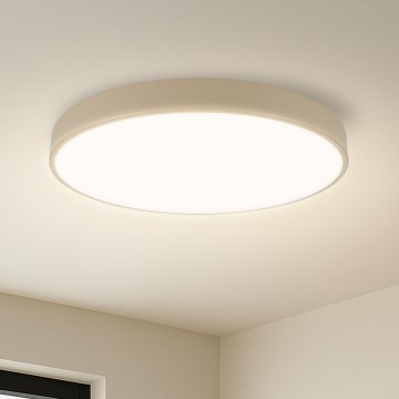 Brilagi - LED Dimmable Ceiling Light POOL LED/60W/230V 3000-6000K diameter 50 cm beige + remote control