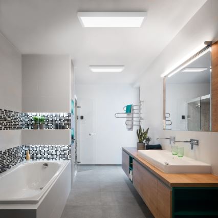 Brilagi - LED Dimmerable Ceiling Light FRAME SMART LED/50W/230V 60x60 cm 3000-6000K IP44 White + Remote Control