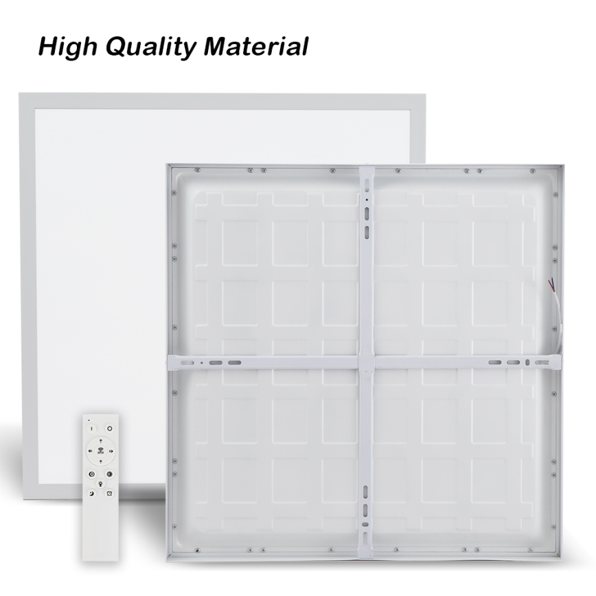 Brilagi - LED Диммерная потолочная лампа FRAME SMART LED/50W/230V 60x60 см 3000-6000K IP44 белая + Пульт Дистанционного Управления
