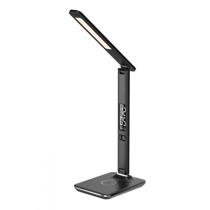Brilagi - диммируемая LED-настольная лампа с беспроводной зарядкой Qi и USB REGINA LED/8,5W/230V черная