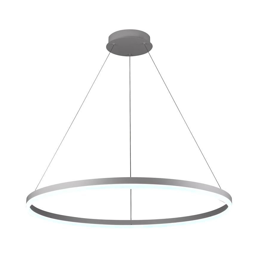 Brilagi - диммируемая LED-люстра на тросе CIRCLE LED/55Вт/230В 3000-6500К диам. 80 см белая + пульт дистанционного управления