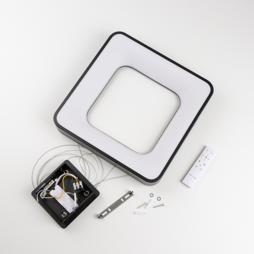 Brilagi - LED диммируемая подвесная люстра на тросе FALCON II LED/80W/230V 3000-6500K 40x40 см черная + пульт дистанционного управления