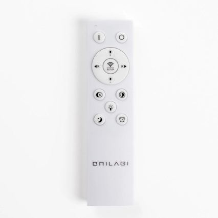 BRILAGI - диммируемая светодиодная подвесная люстра на тросе FALCON SLIM LED/68W/230V 3000-6500K, диаметр 50 см, бежевого цвета + дистанционное управление