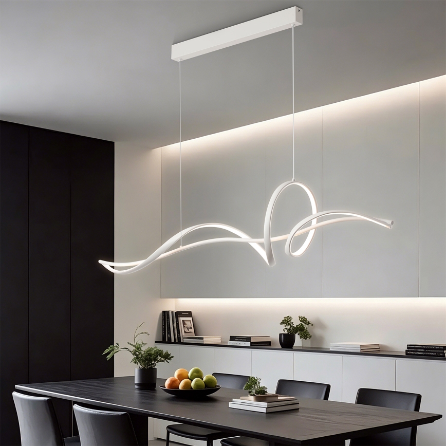BRILAGI - Диммируемая LED-подвесная люстра на тросах SIGNATURE LED/55W/230V 3000-6000K 120x23 см белая + дистанционное управление