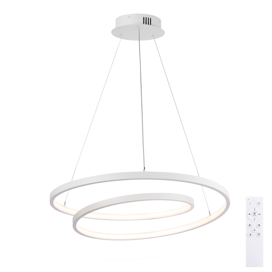 Brilagi - Диммируемая светодиодная люстра на тросе TWISTER LED/48Вт/230В 3000-6000К диаметр 50 см белая + пульт дистанционного управления