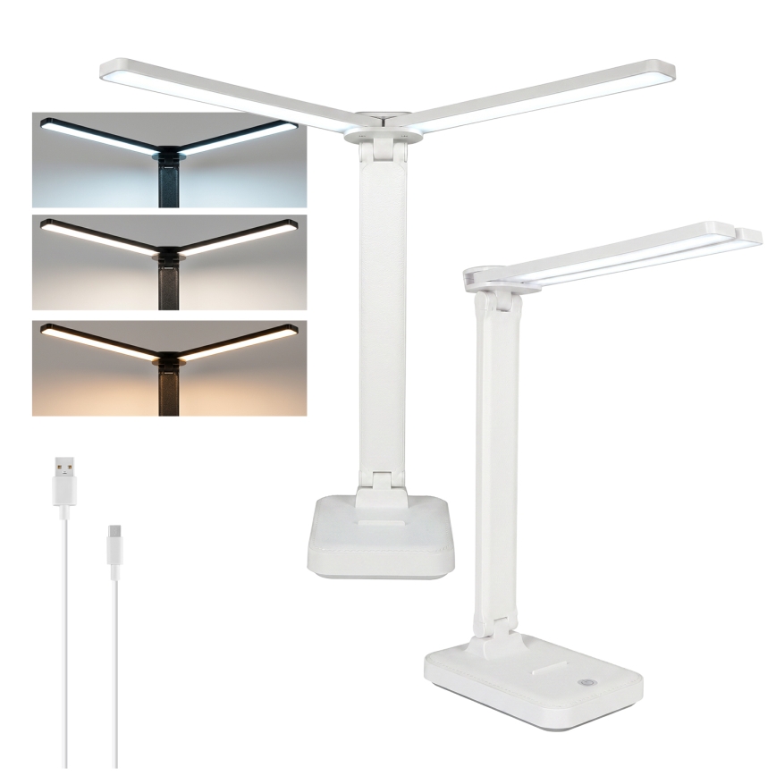 BRILAGI - LED Диммируемая настольная лампа MODO DUO LED/8W/5V 3000/4000/6500K белая