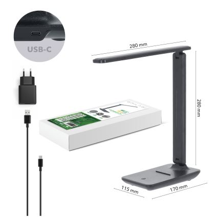 Brilagi -LED Диммируемая настольная лампа MODO LED/7W/230V 3000/4000/6500K антрацит