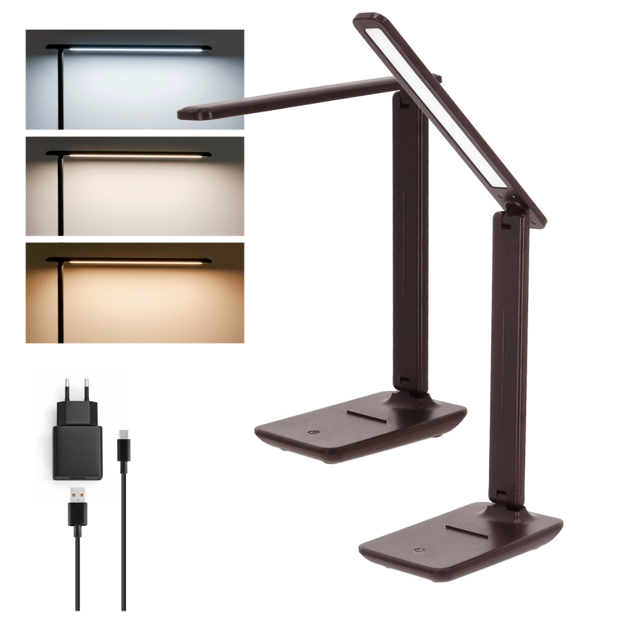 BRILAGI - диммируемая настольная лампа MODO LED/7W/230V 3000/4000/6500K коричневая