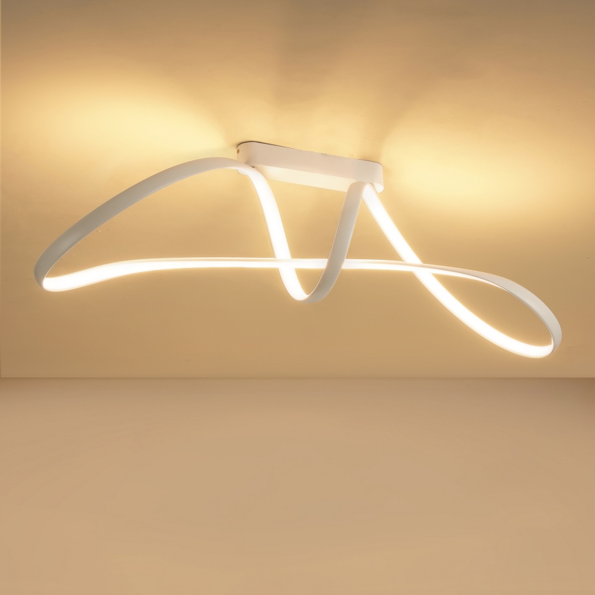 Brilagi - Диммируемая накладная люстра TWISTER LED/60 Вт/230 В 3000–6000 К белая + пульт дистанционного управления