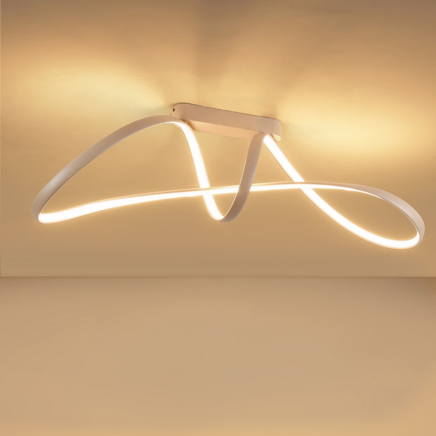 Brilagi - Диммируемый накладной светильник TWISTER LED/60W/230V 3000-6000K бежевый + пульт дистанционного управления