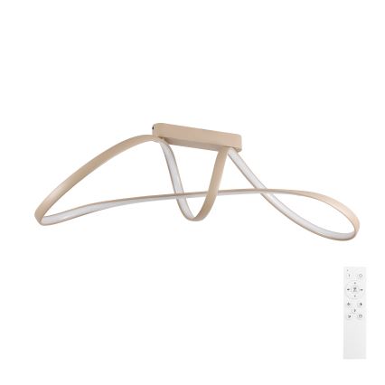 Brilagi - Диммируемый накладной светильник TWISTER LED/60W/230V 3000-6000K бежевый + пульт дистанционного управления