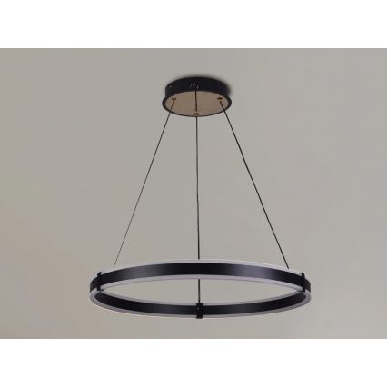 Brilagi - диммируемая LED-люстра на тросе CIRCLE LED/85W/230V 3000-6500K Ø 60 см, черный/золотой + пульт дистанционного управления