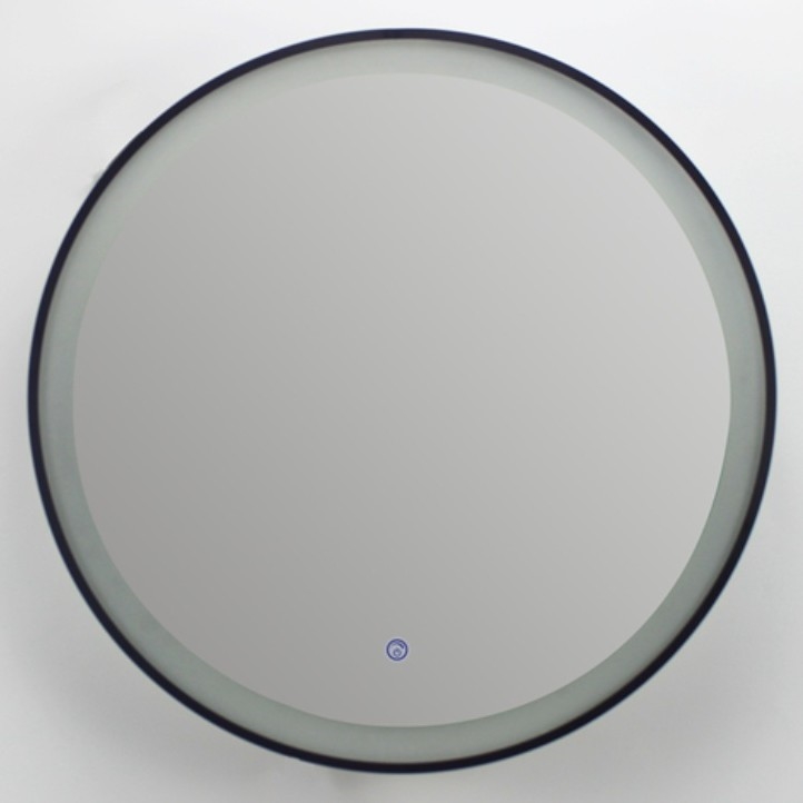 Brilagi - LED диммируемое зеркало для ванной с подсветкой и подогревом ALU PRO LED/18W/230V Ø 60 см 3000/4000/6500K IP44 чёрное