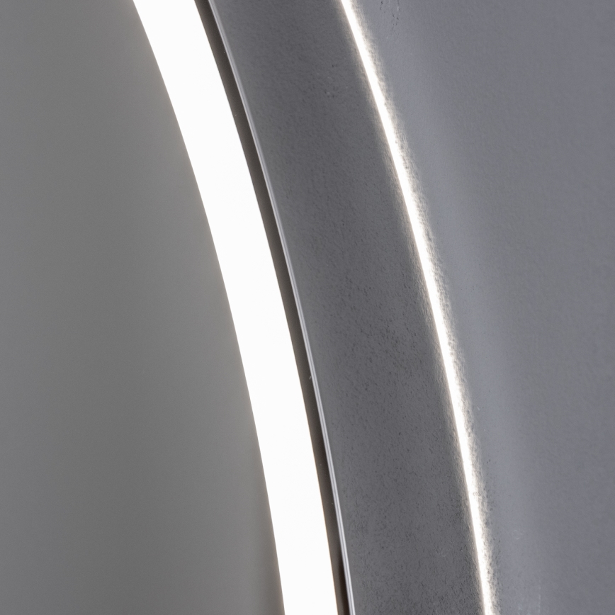 Brilagi - LED-диммируемое зеркало для ванной с подогревом и подсветкой ALU PRO LED/18W/230V Ø 60 см 3000/4000/6500K IP44 глянцевый хром CRI 90
